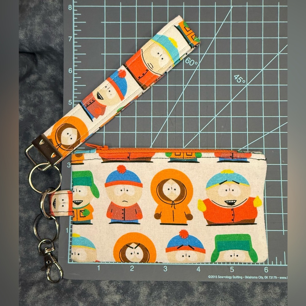 South Park Character Print Wristlet Clutch